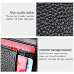 KB173 Borsa per certificati porta carte in pelle con texture ultrasottile litchi