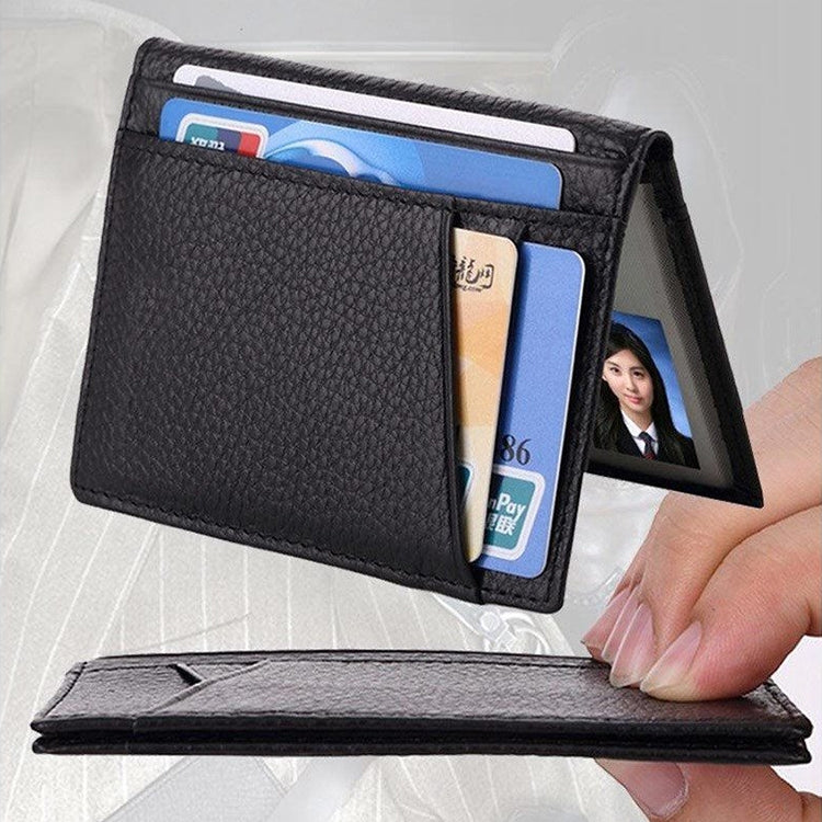 KB173 Borsa per certificati porta carte in pelle con texture ultrasottile litchi