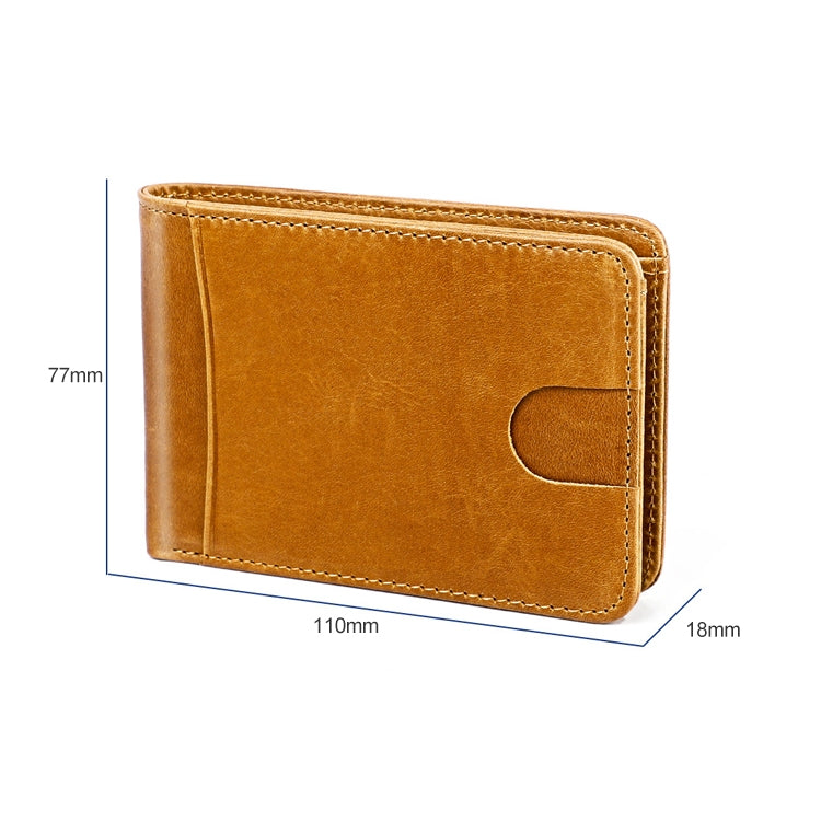 KB186 Porta carte di credito in pelle con texture Mini Crazy Horse RFID antimagnetico per uomo e donna