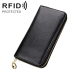 906 Borsa per cellulare con portafoglio a mano di grande capacità con texture Litchi RFID antimagnetica con slot per carte
