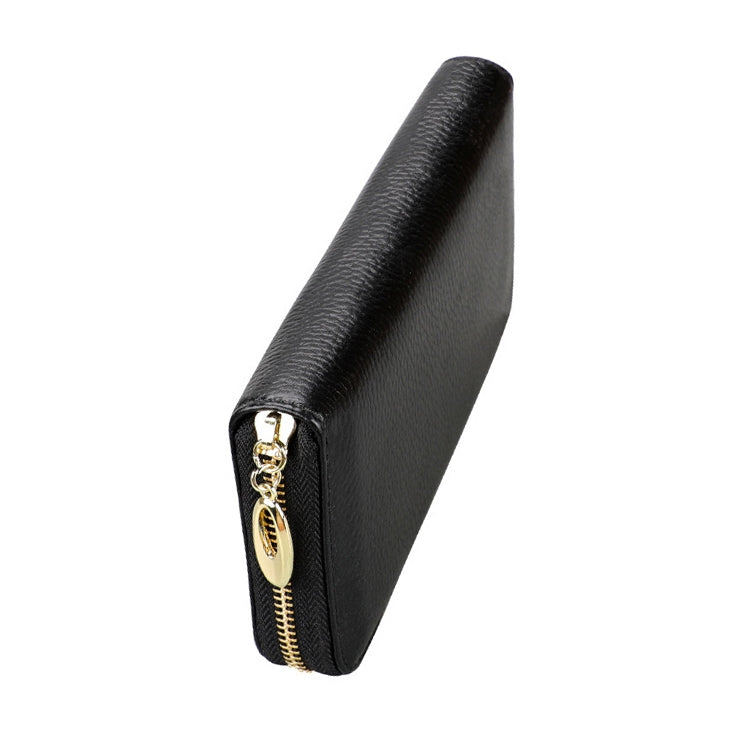 906 Borsa per cellulare con portafoglio a mano di grande capacità con texture Litchi RFID antimagnetica con slot per carte