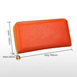 906 Borsa per cellulare con portafoglio a mano di grande capacità con texture Litchi RFID antimagnetica con slot per carte