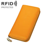 906 Borsa per cellulare con portafoglio a mano di grande capacità con texture Litchi RFID antimagnetica con slot per carte
