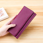 Portafoglio multifunzione in pelle con texture litchi 3591C Borsa di grande capacità