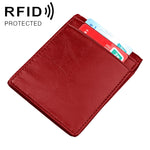 9037 Portafoglio in pelle con texture Crazy Horse RFID antimagnetico per uomo e donna