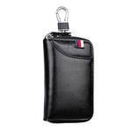 9102 Borsa porta chiavi in pelle con cerniera multifunzione appesa alla vita