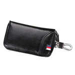 9102 Borsa porta chiavi in pelle con cerniera multifunzione appesa alla vita