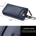 9102 Borsa porta chiavi in pelle con cerniera multifunzione appesa alla vita