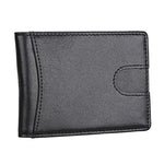9602 Portafoglio in pelle con texture Mini Crazy Horse RFID antimagnetico, 9602