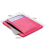 Portafoglio porta carte in pelle con texture litchi RFID antimagnetico KB37 per uomo e donna