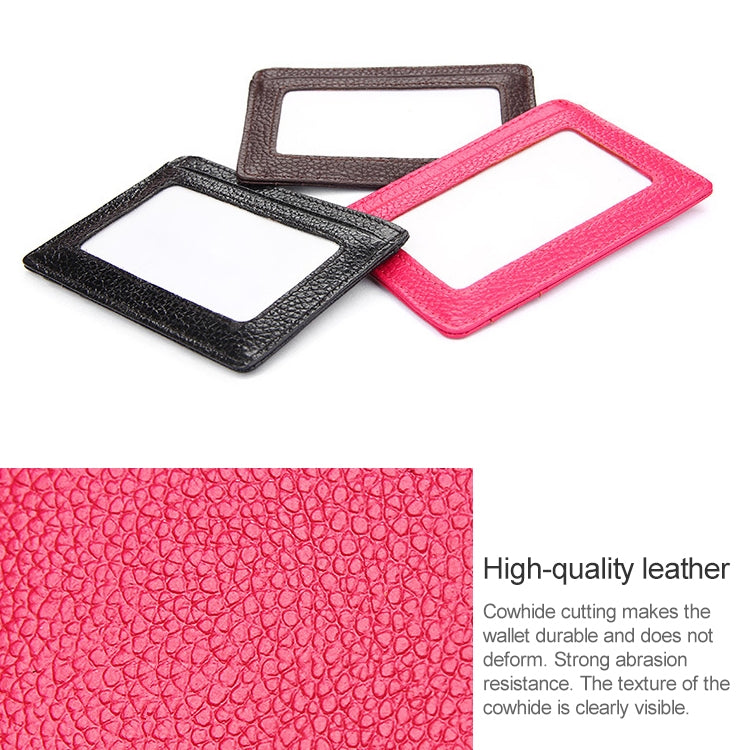Portafoglio porta carte in pelle con texture litchi RFID antimagnetico KB37 per uomo e donna