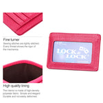 Portafoglio porta carte in pelle con texture litchi RFID antimagnetico KB37 per uomo e donna