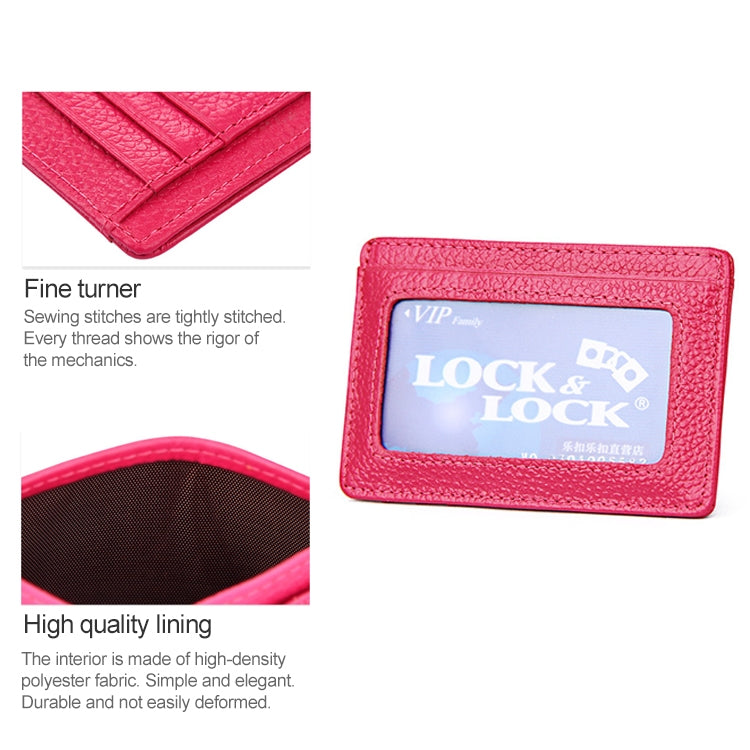 Portafoglio porta carte in pelle con texture litchi RFID antimagnetico KB37 per uomo e donna