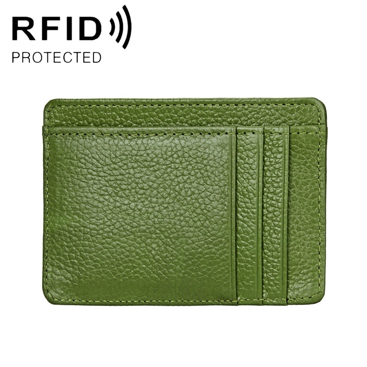Portafoglio porta carte in pelle con texture litchi RFID antimagnetico KB37 per uomo e donna
