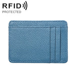 Portafoglio porta carte in pelle con texture litchi RFID antimagnetico KB37 per uomo e donna