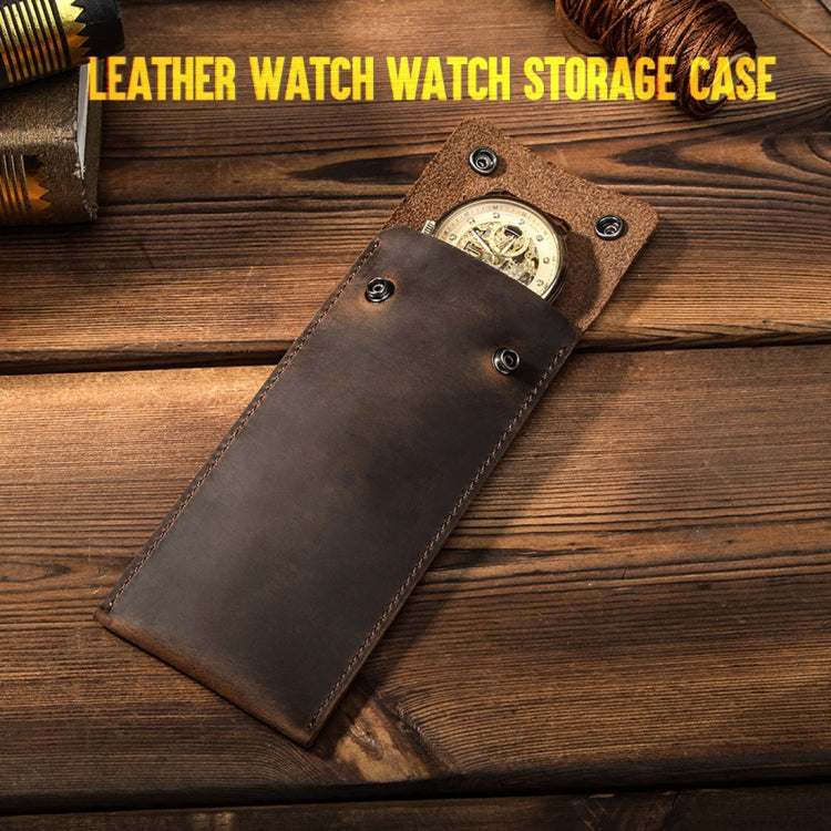 CONTATTI FAMILY CF1110 Custodia protettiva universale per orologio in pelle Crazy Horse per Apple Watch
