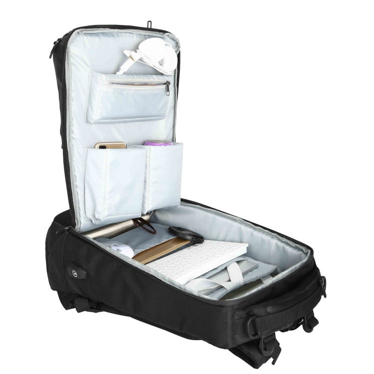 Zaino a spalla esterno USB impermeabile di grande capacità Ozuko 9060, dimensioni: grande, 33x21x53 cm