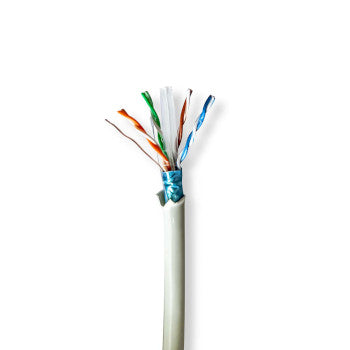 Network Cable Roll | CAT6 | Solid | F/UTP | Bare Copper | 305.0 m | Indoor | Round | LSZH | Gray | Pull Box