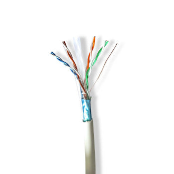 Network Cable Roll | CAT6 | Stranded | F/UTP | Bare Copper | 305.0 m | Indoor | Round | LSZH | Gray | Pull Box