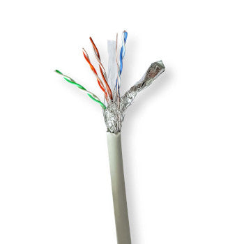 Network Cable Roll | CAT6 | Stranded | S/FTP | Bare Copper | 305.0 m | Indoor | Round | LSZH | Grey | Pull Box