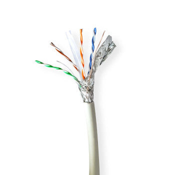 Network Cable Roll | CAT6a | Solid | S/FTP | Copper | 305.0 m | Indoor | Round | LSZH | Gray | Pull Box