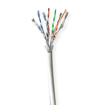 Network Cable Roll | CAT7 | Solid | S/FTP | Copper | 100.0 m | Indoor | Round | LSZH | Gray | Gift Box