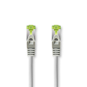 CAT7 Network Cable | S/FTP | RJ45 Male | RJ45 Male | 10.0m | Snagless | Round | LSZH | Gray | Box