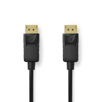 DisplayPort Cable | DisplayPort Male | DisplayPort Male | 8K@60Hz | Nickel Plated | 3.00 m | Round | PVC | Black | Box