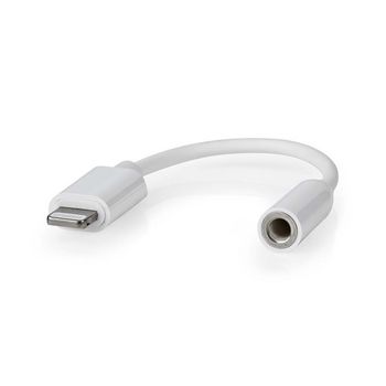 Lightning Adapter | Apple Lightning 8-Pin | 3.5 mm Female | Nickel Plated | 0.10 m | Round | PVC