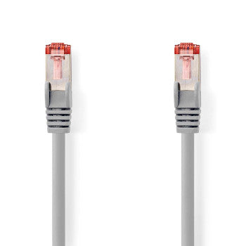 CAT6 Network Cable | RJ45 Male | RJ45 Male | S/FTP | 20.0 m | Indoor | Round | LSZH | Gray | Box