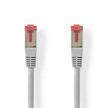 CAT6 Network Cable | RJ45 Male | RJ45 Male | SF/UTP | 30.0 m | Round | PVC | Grey | Label