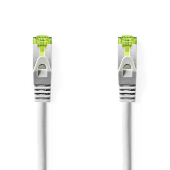 CAT7 Network Cable | S/FTP | RJ45 Male | RJ45 Male | 10.0 m | Snagless | Round | LSZH | Grey | Label