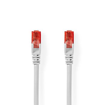 CAT6 Network Cable | RJ45 Male | RJ45 Male | U/UTP | 30.0 m | Round | PVC | White | Polybag