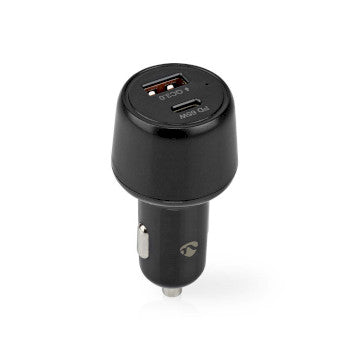 Car Charger | 65W | 2.0 / 3.0 / 3.25 A | Number of outputs: 2 | Port type: USB-A / USB-C™ | Automatic Voltage Selection