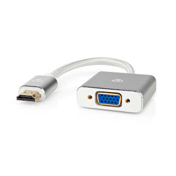 VGA Adapter | HDMI™ Connector | VGA Female | Gold Plated | Straight | Aluminum | Silver | Cover Window Box