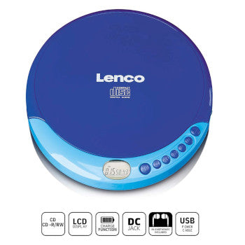 Portable CD player with charge function Blue