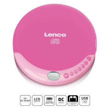 Portable CD player with charge function Pink