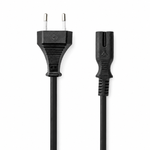 Cavo Alimentazione Nedis Euro-C7 3 m Nero 2x0,75 mm² CEGL11040BK30 5412810427420 ND3268