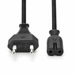 Cavo Alimentazione Nedis Euro-C7 3 m Nero 2x0,75 mm² CEGL11040BK30 5412810427420 ND3268