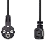 Cavo di alimentazione Spina Schuko Standard Tedesco IEC-320-C13 angolato 2m CEGP10020BK20 5412810281466 ND7265