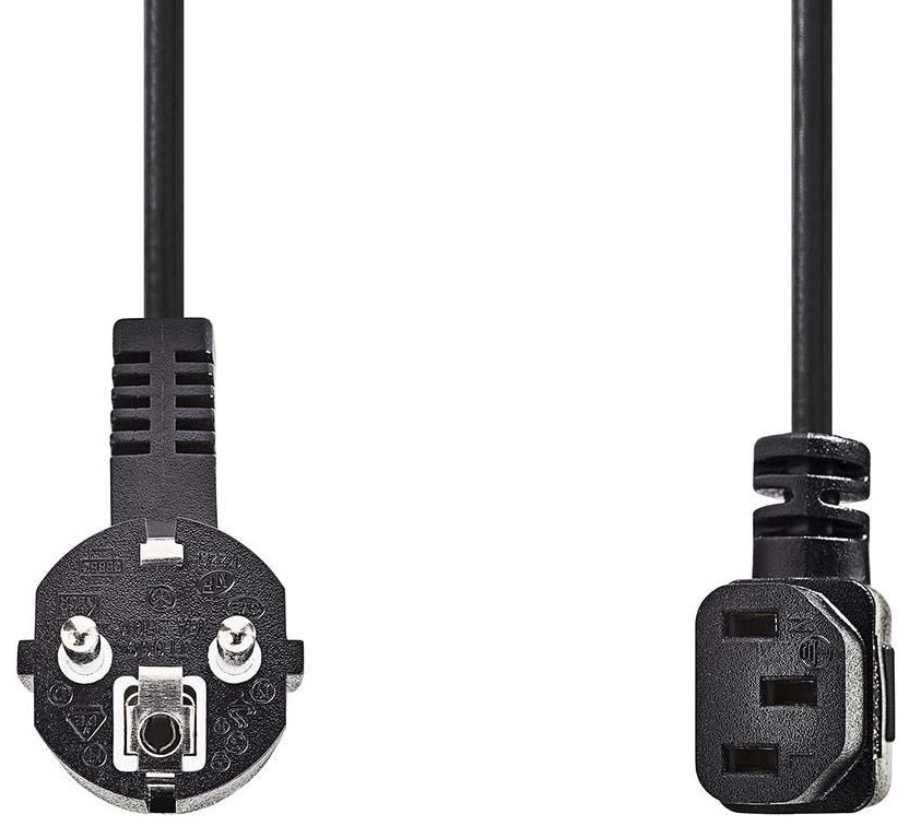 Cavo di alimentazione Spina Schuko Standard Tedesco IEC-320-C13 angolato 2m CEGP10020BK20 5412810281466 ND7265