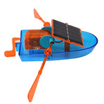 Barca giocattolo solare fai-da-te per bambini 25cm