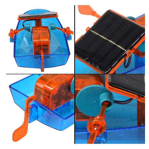 Barca ad energia solare fai-da-te giocattolo per bambini, DIY Solar Powered Boat