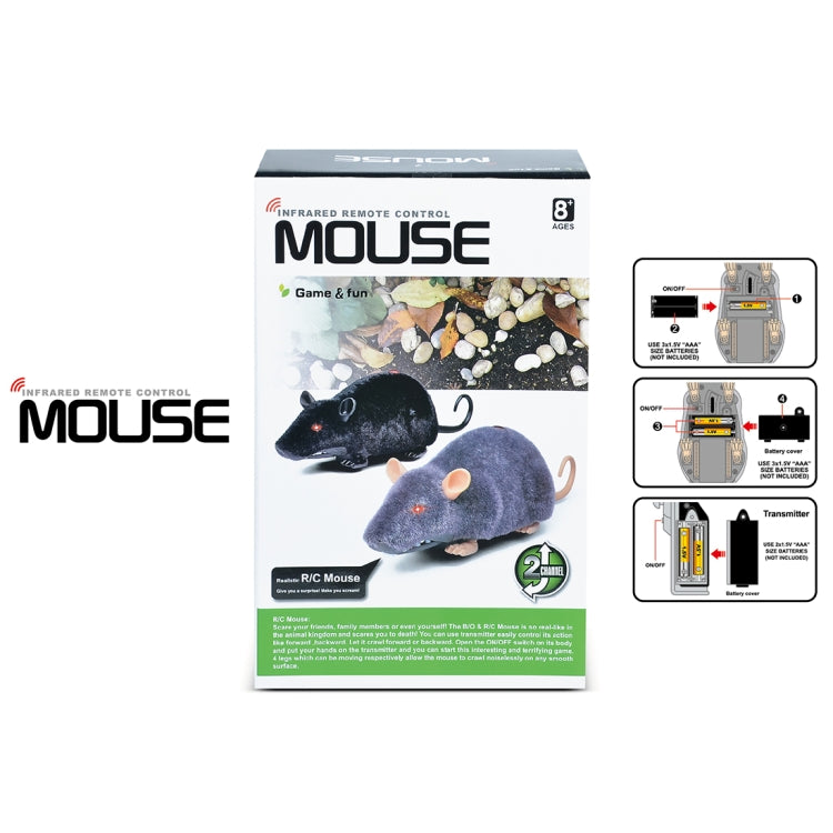 Giocattolo mouse RC realistico a infrarossi con telecomando, consegna colore casuale, Mouse