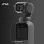 6 pezzi di protezione per obiettivo HD + pellicola per schermo per DJI OSMO Pocket Gimbal, HD Lens Protector