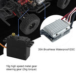 FY-08 Versione senza spazzole 2.4G Veicolo fuoristrada telecomandato 1:12 Quattro ruote motrici Auto telecomandata ad alta velocità per camion corto, spina europea