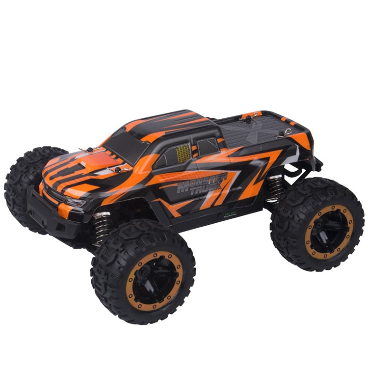 SG-1601 Versione senza spazzole 2.4G Veicolo fuoristrada competitivo Bigfoot telecomandato 1:16 Modello di auto giocattolo a quattro ruote motrici robusto e giocabile con fari a LED e ruote head-up, with Head-up Wheels