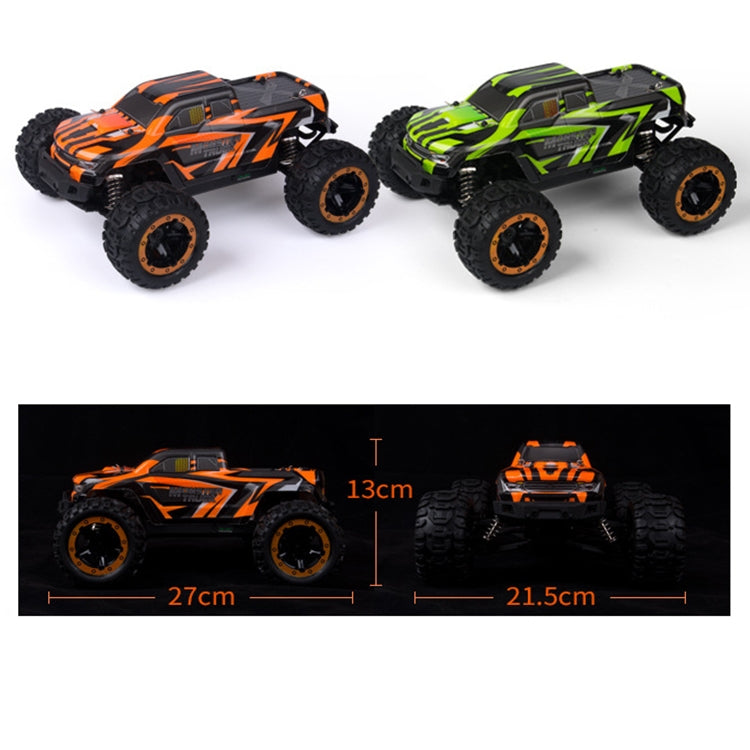 SG-1601 Versione senza spazzole 2.4G Veicolo fuoristrada competitivo Bigfoot telecomandato 1:16 Modello di auto giocattolo a quattro ruote motrici robusto e giocabile con fari a LED e ruote head-up, with Head-up Wheels