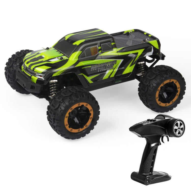 SG-1601 Versione senza spazzole 2.4G Veicolo fuoristrada competitivo Bigfoot telecomandato 1:16 Modello di auto giocattolo a quattro ruote motrici robusto e giocabile con fari a LED e ruote head-up, with Head-up Wheels