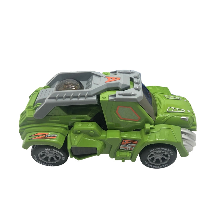 HG-882 Giocattolo elettrico per auto con deformazione di dinosauro Giocattolo universale di musica leggera